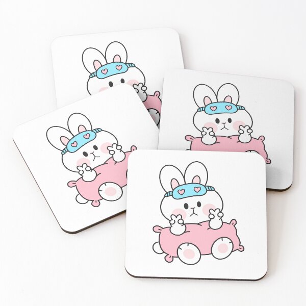 Item preview, Fat Cute Rabbit Ready for Sleepover designed and sold by sleepycharis.