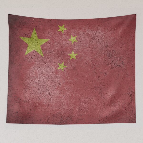 Item preview, Distressed, Old, Faded & Worn Flag of China (中国国旗) designed and sold by STUDIO-72.