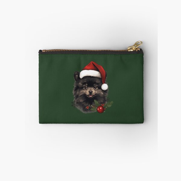 Item preview, Black christmas pomeranian dog designed and sold by ME-World.