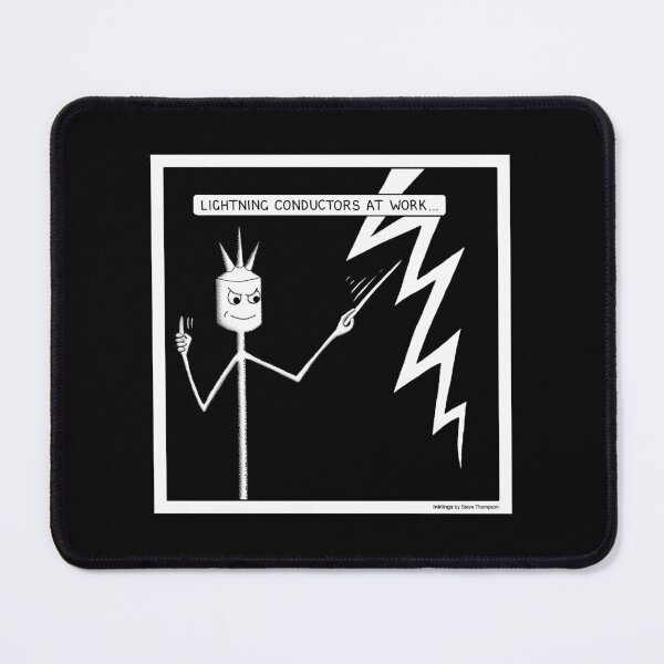 Item preview, Lightning conductor designed and sold by Inklings cartoons.