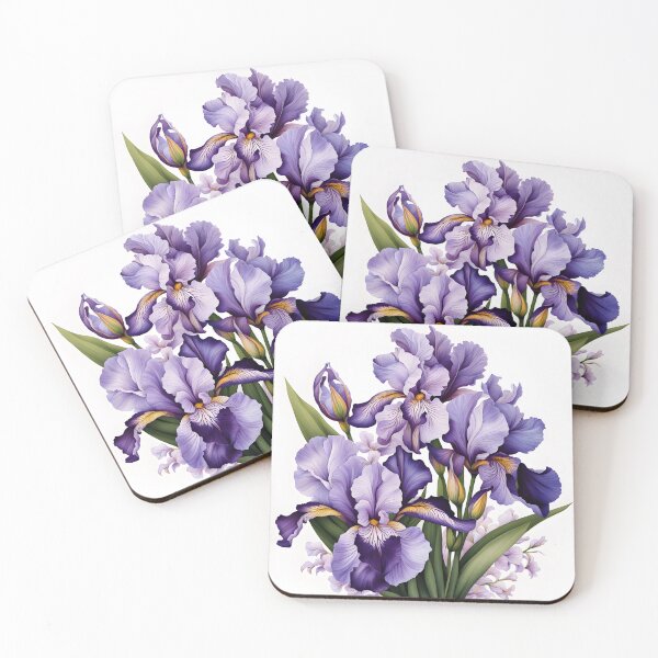 Item preview, Colorful Picture of Iris Flowers designed and sold by Petalandfur.