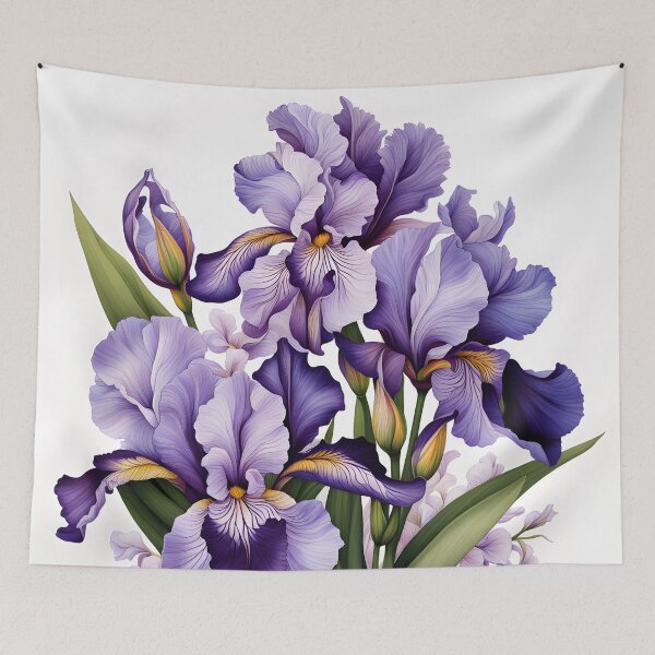 Item preview, Colorful Picture of Iris Flowers designed and sold by Petalandfur.
