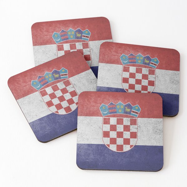 Item preview, Distressed, Old, Faded & Worn Flag of Croatia (Trobojnica) designed and sold by STUDIO-72.