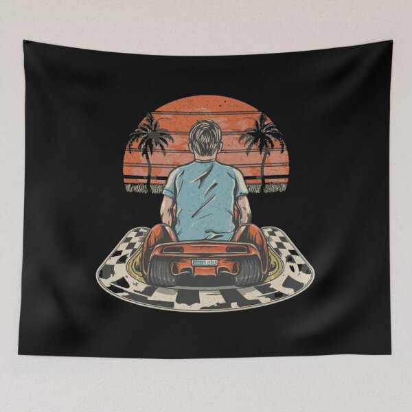 Item preview, Kid Play Cars On Dad Back Race Track Mat Fathers Day designed and sold by Kuki-shop.