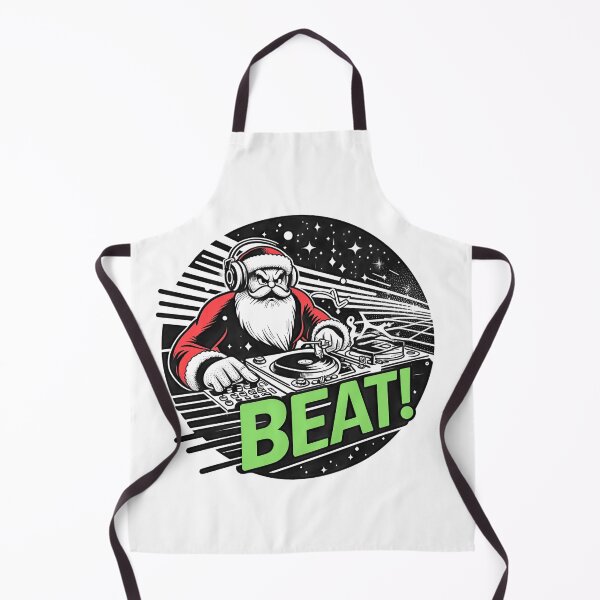 Item preview, Festive Santa Cluas DJ Funny Christmas t shirt designed and sold by SideKickCreates.