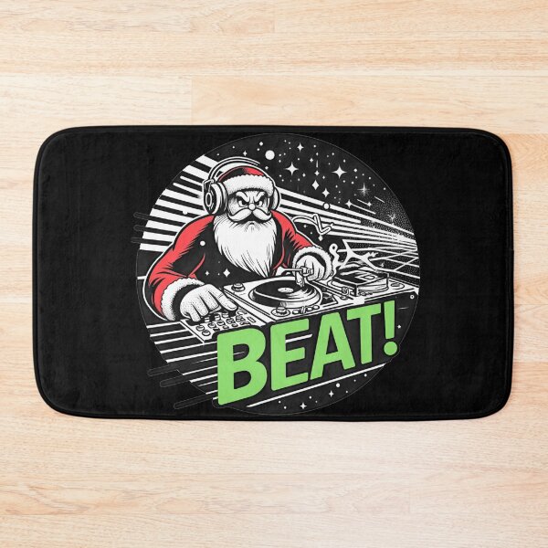Item preview, Festive Santa Cluas DJ Funny Christmas t shirt designed and sold by SideKickCreates.