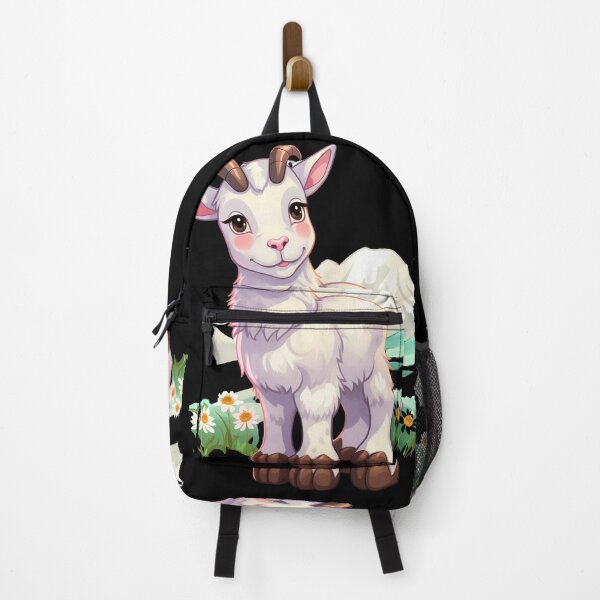 Item preview, Cute Alpine Goat In The Mountains Kawaii Illustration  designed and sold by NBSStore.