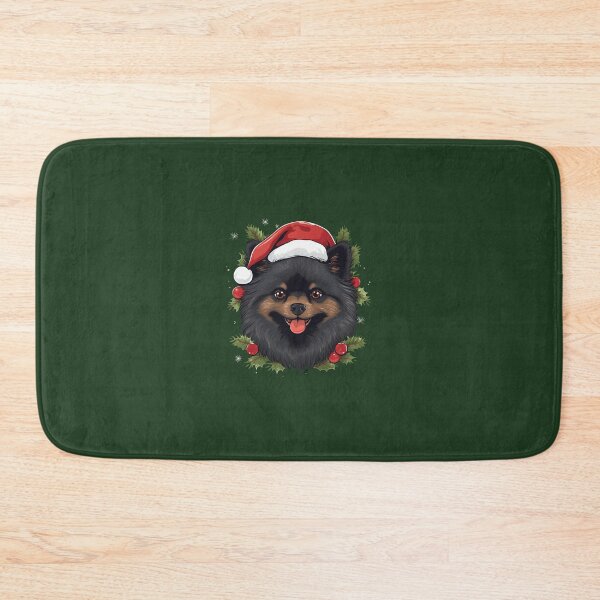 Item preview, Black christmas pomeranian dog designed and sold by ME-World.