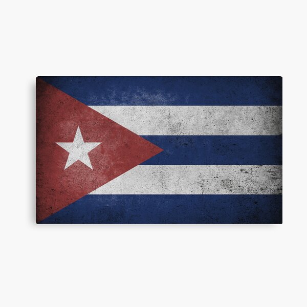 Artikel-Vorschau von Beunruhigte, alte, verblasste und abgenutzte Flagge Kubas (Bandera de Cuba), designt und verkauft von STUDIO-72.
