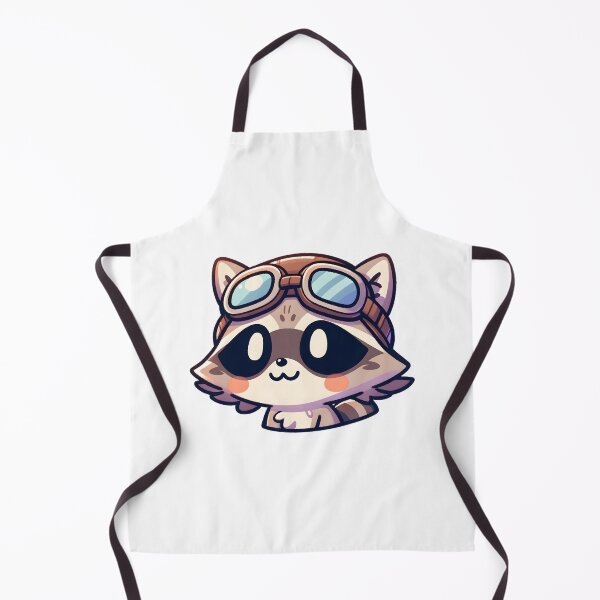 Item preview, Adventurous Raccoon Pilot with Aviator Goggles designed and sold by UmbrellaStudio1.