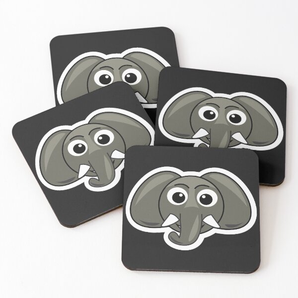 Artikelvorschau, glücklicher Emoji-Elefant entworfen und verkauft von Danierf81.