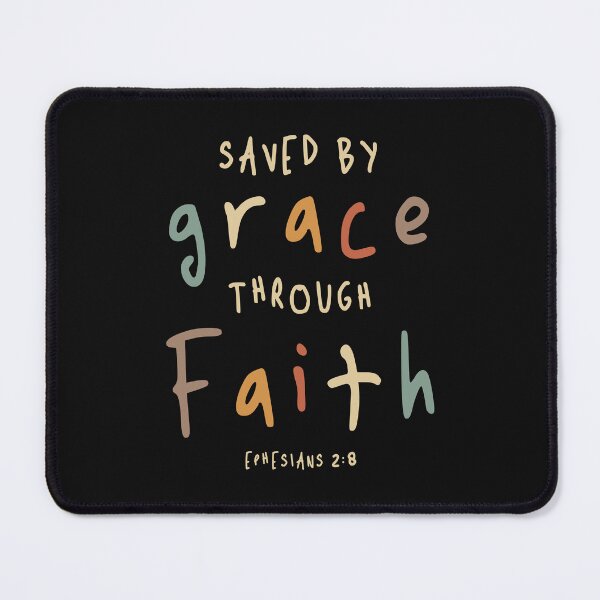 Item preview, Saved by Grace Ephesians 2:8 Christian Quote designed and sold by cidolopez.