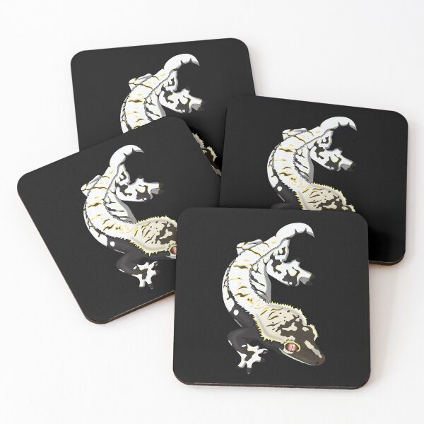Item preview, White Harlequin Crested Gecko designed and sold by HauntedHerps.