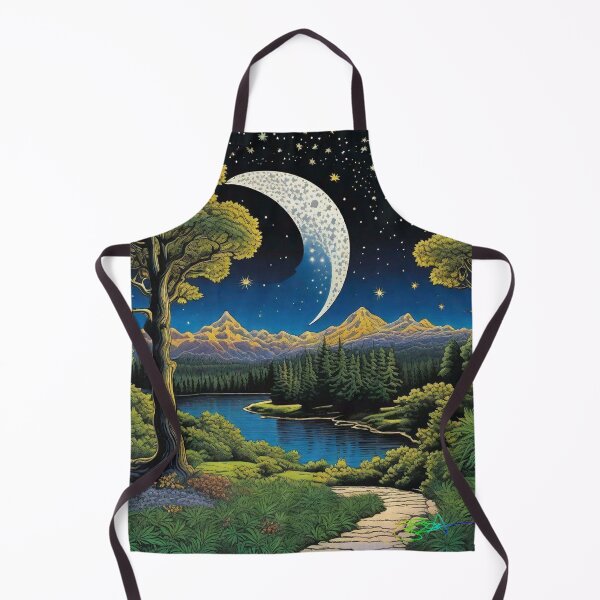 Item preview, Hippie Mountain Landscapes - Moonlit Night Magic 4 designed and sold by Benito Del Ray.