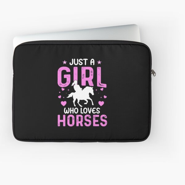 Aperçu de l'œuvre Juste une fille qui aime les chevaux créée et vendue par Jeallan Designs.