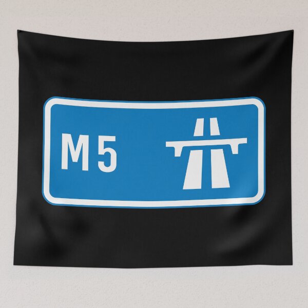 Item preview, Birmingham Bound - Blue M5 Motorway Sign designed and sold by WilliamsonMedia.