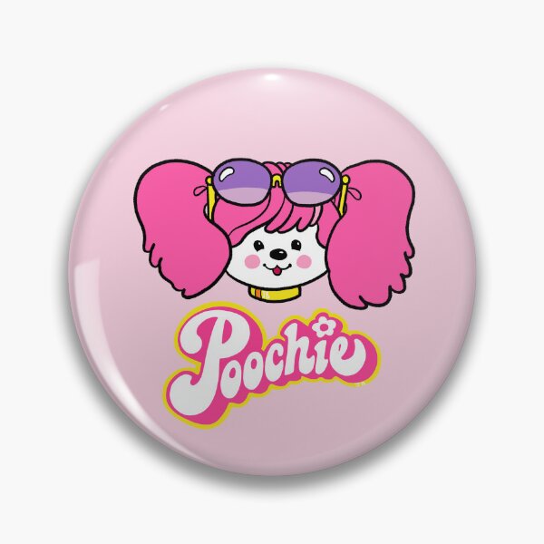 Item preview, Poochie Face - Retro 80s Pink Dog designed and sold by FunnehGacha.
