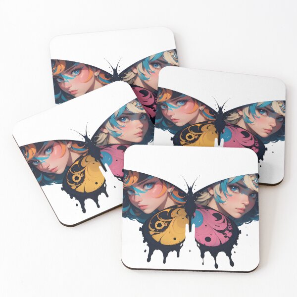 Item preview, butterfly image with two portrait designed and sold by DragokanLair.