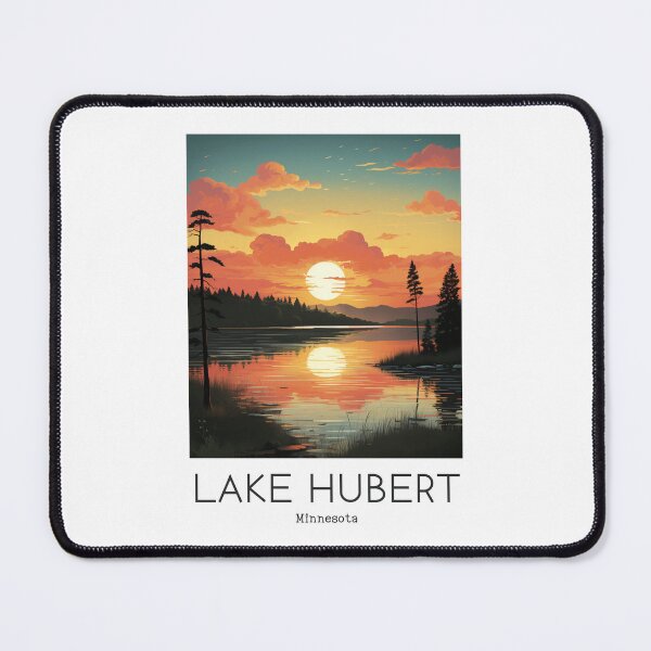 Item preview, A Vintage Travel Illustration of Lake Hubert - Minnesota - US designed and sold by GoodOldVintage.