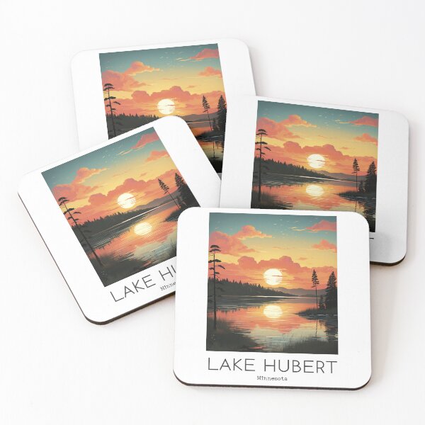 Item preview, A Vintage Travel Illustration of Lake Hubert - Minnesota - US designed and sold by GoodOldVintage.
