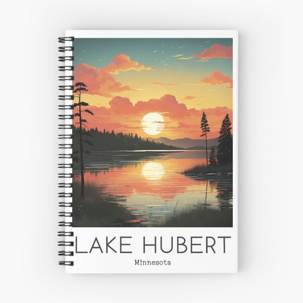 Item preview, A Vintage Travel Illustration of Lake Hubert - Minnesota - US designed and sold by GoodOldVintage.