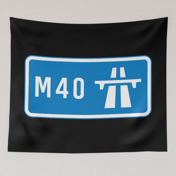 Item preview, Birmingham Bound - Blue M40 Motorway Sign designed and sold by WilliamsonMedia.