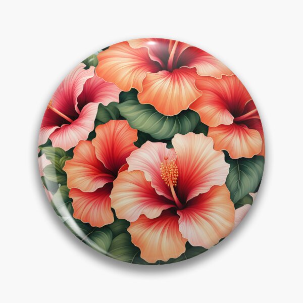 Item preview, Colorful Picture of Hibiscus Flowers designed and sold by Petalandfur.