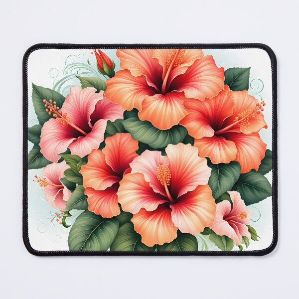 Item preview, Colorful Picture of Hibiscus Flowers designed and sold by Petalandfur.