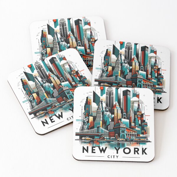 Item preview, New York City Urban Iconic Skyline Cityscape designed and sold by Mundo Tees.