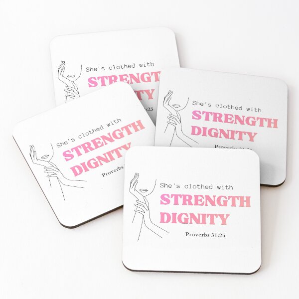 Item preview, She's clothed with strength and dignity Proverbs 31:25 designed and sold by HisPromises.