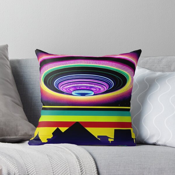 Item preview, Area 51 – Trippy Neon Retro UFO 45 | Grusch designed and sold by Benito Del Ray.