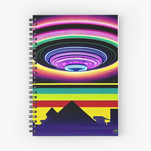 Item preview, Area 51 – Trippy Neon Retro UFO 45 | Grusch designed and sold by Benito Del Ray.
