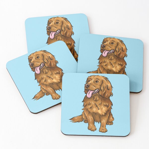 Item preview, Happy Red Cocker Spaniel | Cute dog Art designed and sold by shirinsart.