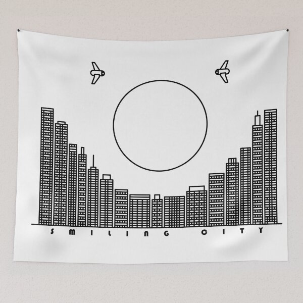 Item preview, Smiling City - Black version designed and sold by TomiAx.