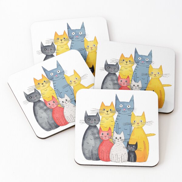 Item preview, Midnight Cats Assembly designed and sold by sagybp.