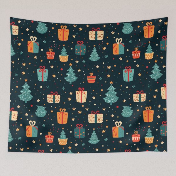 Item preview, Christmas pattern (Dark Green) designed and sold by SeamlessHub4289.