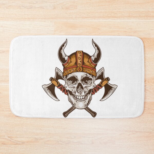 Item preview, Viking skull and axe designed and sold by Irakalu.