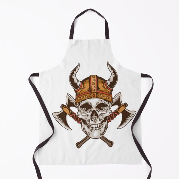 Item preview, Viking skull and axe designed and sold by Irakalu.