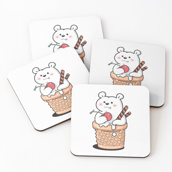 Item preview, Cute Lazy Bear in Ice cream Cone designed and sold by sleepycharis.