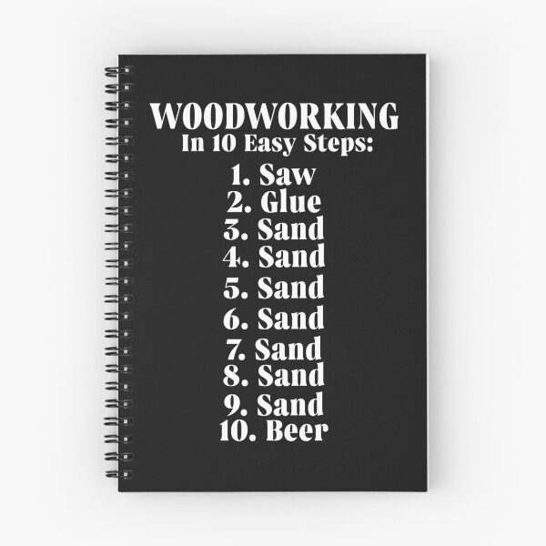 Item preview, woodworking 10 easy steps. Carpenter, Carpentry designed and sold by Tee Hub.