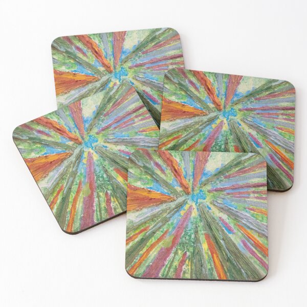 Item preview, Shinrin-yoku Forest Bathing abstract in mixed media designed and sold by LaHickmana.
