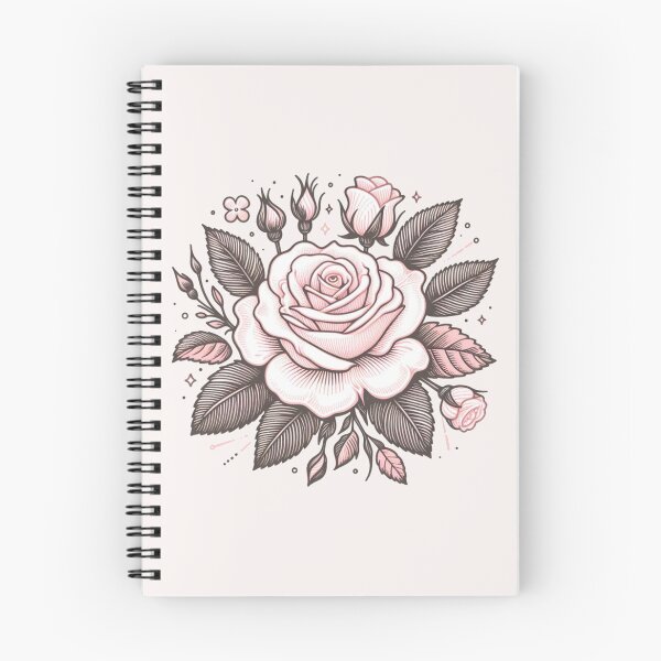 Item preview, Light Pink Rose Doodle - Light Taupe Background designed and sold by Star-Fragment.