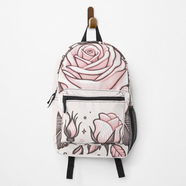 Item preview, Light Pink Rose Doodle - Light Taupe Background designed and sold by Star-Fragment.