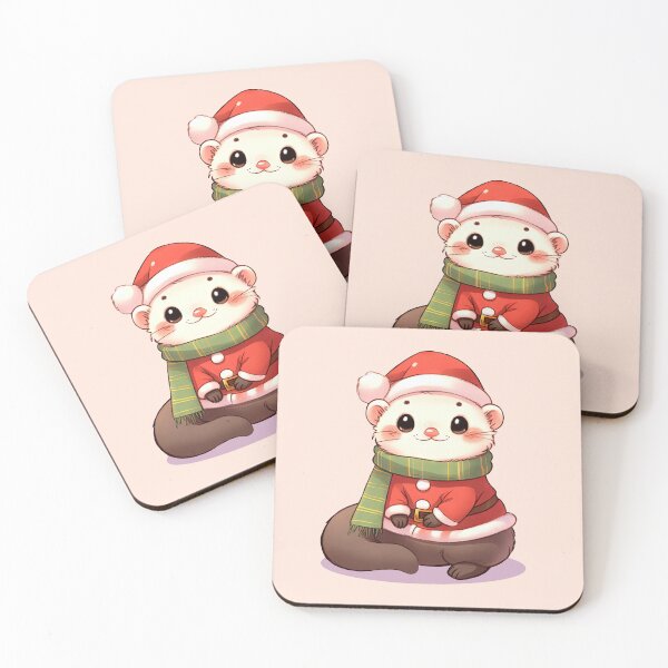 Item preview, Cute Christmas Ferret designed and sold by KAI-Studio.
