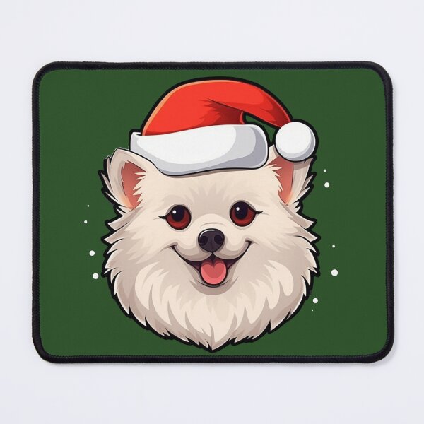 Item preview, White christmas pomeranian dog designed and sold by ME-World.