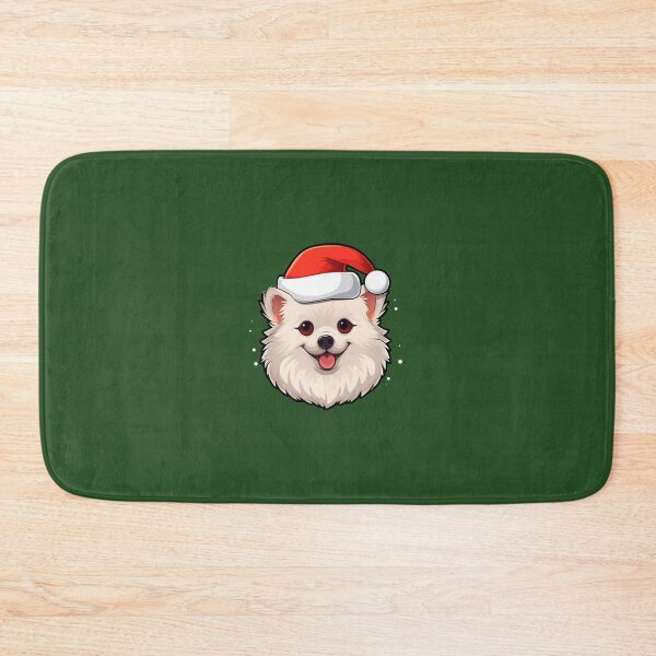 Item preview, White christmas pomeranian dog designed and sold by ME-World.
