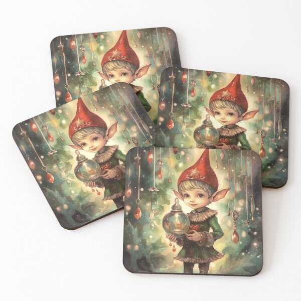 Item preview, A watercolor illustration Christmas_cute elf designed and sold by Mickeymouse2023.
