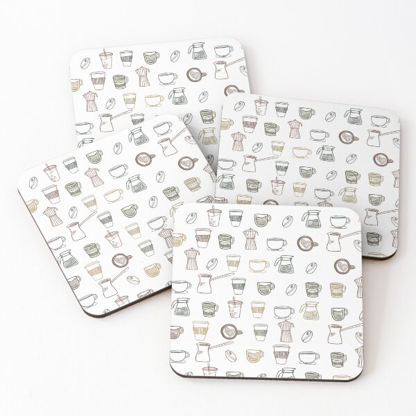 Item preview, Contemporary Coffee Sketches: Iced Coffee, Latte, and Espresso Line Art designed and sold by RecklessSower.