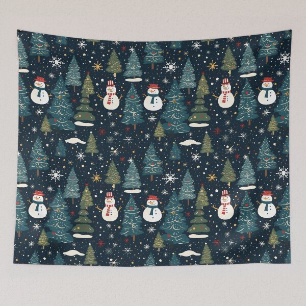 Item preview, Christmas pattern (Snowman) designed and sold by SeamlessHub4289.