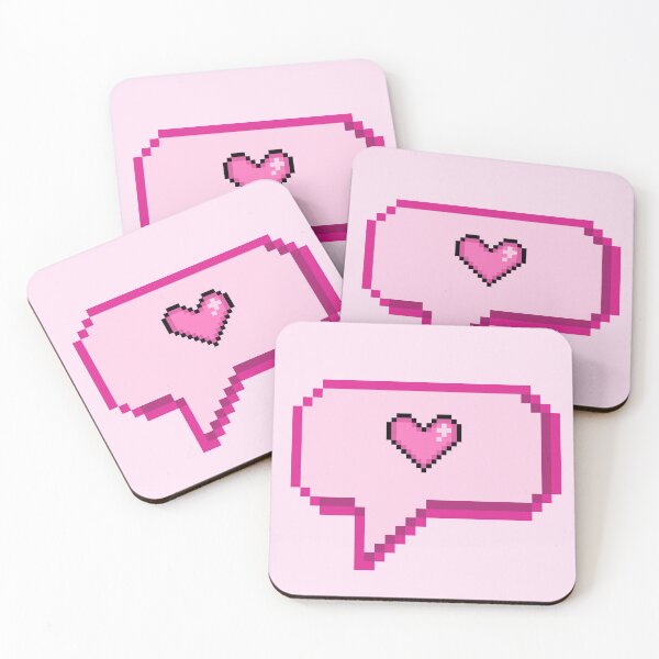 Item preview, pixel heart bubble designed and sold by ceyin.